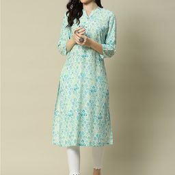 Rangriti Ethnic Motifs Printed Anarkali Kurta-image-7