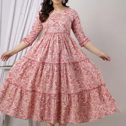 VARICOS Women Ethnic Motifs Yoke Design Maternity Anarkali Kurta-picture-17