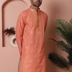Jompers Men Floral Embroidered Kurta-picture-48
