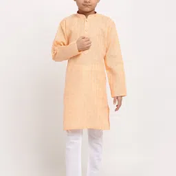 KRAFT INDIA Boys Checked Cotton Kurta-49