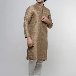 MAAHI FABS Brown Cotton Printed Floral motifs Kurta-image-69