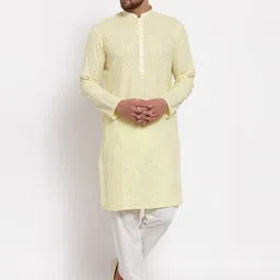MOHANLAL SONS Ethnic Motifs Embroidered Georgette Straight Kurta-picture-19