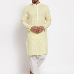 MOHANLAL SONS Ethnic Motifs Embroidered Georgette Straight Kurta-image-96