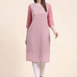 VAIRAGEE Ethnic Motifs Embroidered Thread Work Georgette Kurta-image-24