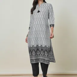 Soch Women Bandhani Print Kurta With Tassels-picture-27