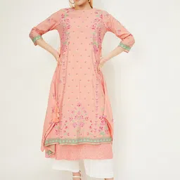 max Round Neck Quirky Printed Sequinned Kurta-picture-19