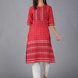 Cot'N Soft Ethnic Motifs Printed Quirky Regular Cotton Kurta-image-36