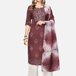 Vbuyz Women Pink Geometric Dyed Kurta-picture-19