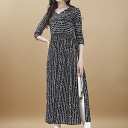 TextileNow Women Ethnic Motifs Printed Mirror Work Kurta-picture-36