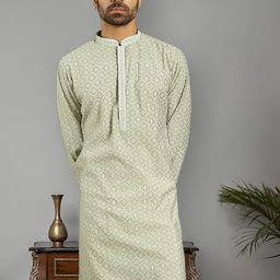 Jompers Men Mirror Work Kurta-38