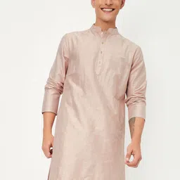 max Floral Embroidered Sequinned Mandarin Collar Straight Kurta-image-59