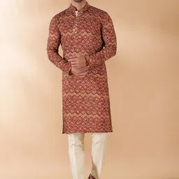 THE KURTA COMPANY Ethnic Motifs Printed Kurta-picture-11