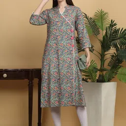 KALINI Women Floral Printed Gotta Patti Kurta-picture-34