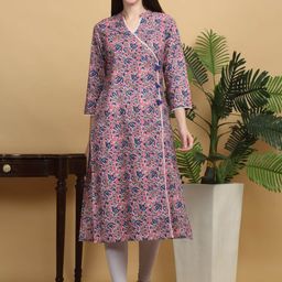 KALINI Floral Printed Angrakha Kurta-image-48