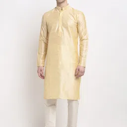 Jompers Men Gold-Toned Kurta-image-39