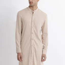 RARE RABBIT Men Lasmos-K Regular Fit Mandarin Cotton Kurta-picture-40
