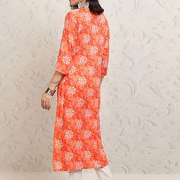 Vishudh Ethnic Motifs Printed Straight Kurta image 3
