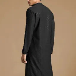 Sanwara Men Flared Sleeves Summer Sheers Kurta image 5