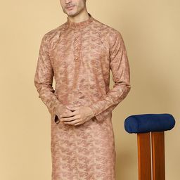 TABARD Abstract Printed Mandarin Collar Cotton Kurta-image-32