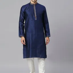 RAJUBHAI HARGOVINDAS Men Ethnic Motifs Kurta with Churidar-picture-39