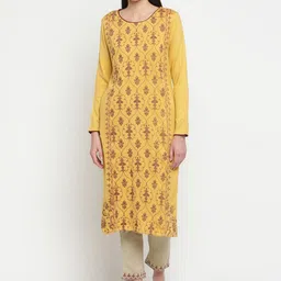 Be Indi Women Ethnic Motifs Printed Kurta with Trouser Set-picture-9