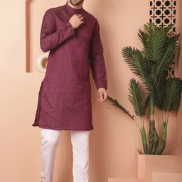 Jompers Ethnic Motifs Regular Straight Kurta with Pyjamas-image-48