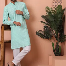 Jompers Embroidered Regular Sequinned Kurta with Pyjama-65