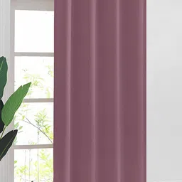 URBAN SPACE 2 Pcs Purple Black Out Door Curtain-image-87