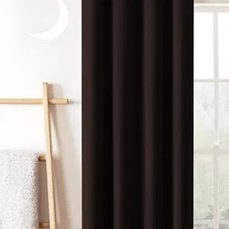 Lunar Days Brown Black Out Door Curtain-image-25