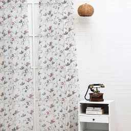 Ariana White & Rose Floral Sheer Door Curtain-picture-15