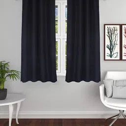 THE CONVERSION Black 2 Pieces Room Darkening Window Curtain-image-36
