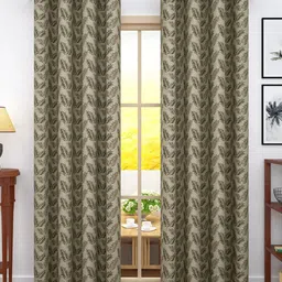 Story@home Brown Set of 2 Ethnic Motifs Room Darkening Door Curtain-image-60