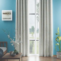BIANCA D`ROMANIO Beige 2 pieces Abstract Black Out Door Curtain-image-81