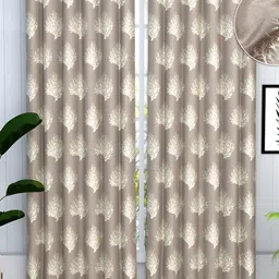 bsb home Tan & Gold Toned 2 Pieces Room Darkening Door Curtains-image-24