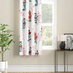 SEJ by Nisha Gupta White & Red Floral Window Curtain-image-83