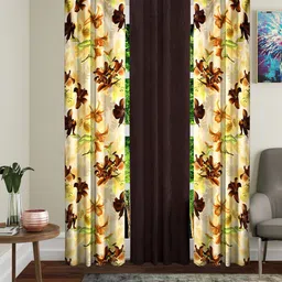 Home Sizzler Multicoloured Set of 3  Door Curtain-48