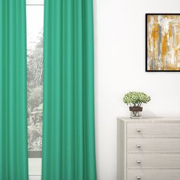 Story@home Green Single Black Out Long Door Curtain-3
