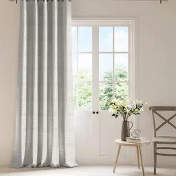 DDecor Beige Black Out Long Door Curtain-41
