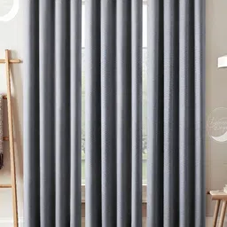 Lunar Days Grey 3 Pieces Black Out Long Door Curtain-image-79