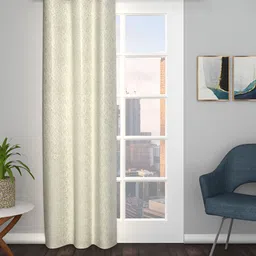 THE CONVERSION Green Geometric Jacquard Long Door Curtain-image-73