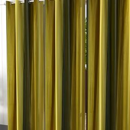 Shopgallery Green Set of 3 Room Darkening Long Door Curtain-14