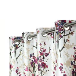 REYANSH DECOR Magenta & Off White 2 Pieces Floral Door Curtains-image-46