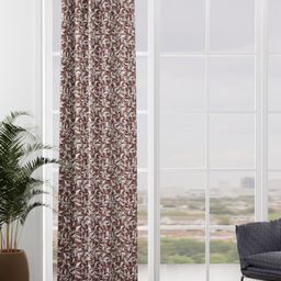 BIANCA Brown & Purple Floral Door Curtain-image-13