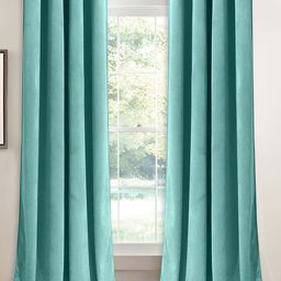 Sparrow world Sea Green Velvet Black Out Window Curtains-27