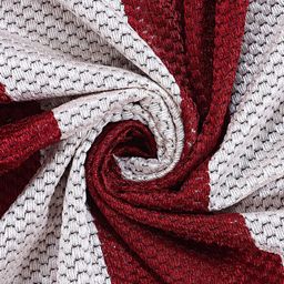 Kuber Industries Maroon & White 2Pcs Self Design Sheer Window Curtain image 5