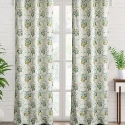 Home Centre Saddle Off White 2 Pieces Ethnic Motifs Light-Filtering Cotton Door Curtains-image-64