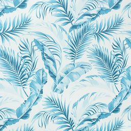 Cortina White & Blue Set of 2 Printed Digital Printed Window Curtains image 5