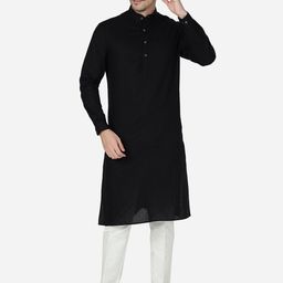 Modi Kurta Mandarin Collar Cotton Straight Kurta-image-41