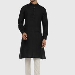 Modi Kurta Men Black Kurtas-image-15