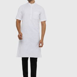Modi Kurta Men White Cotton Kurtas-image-18